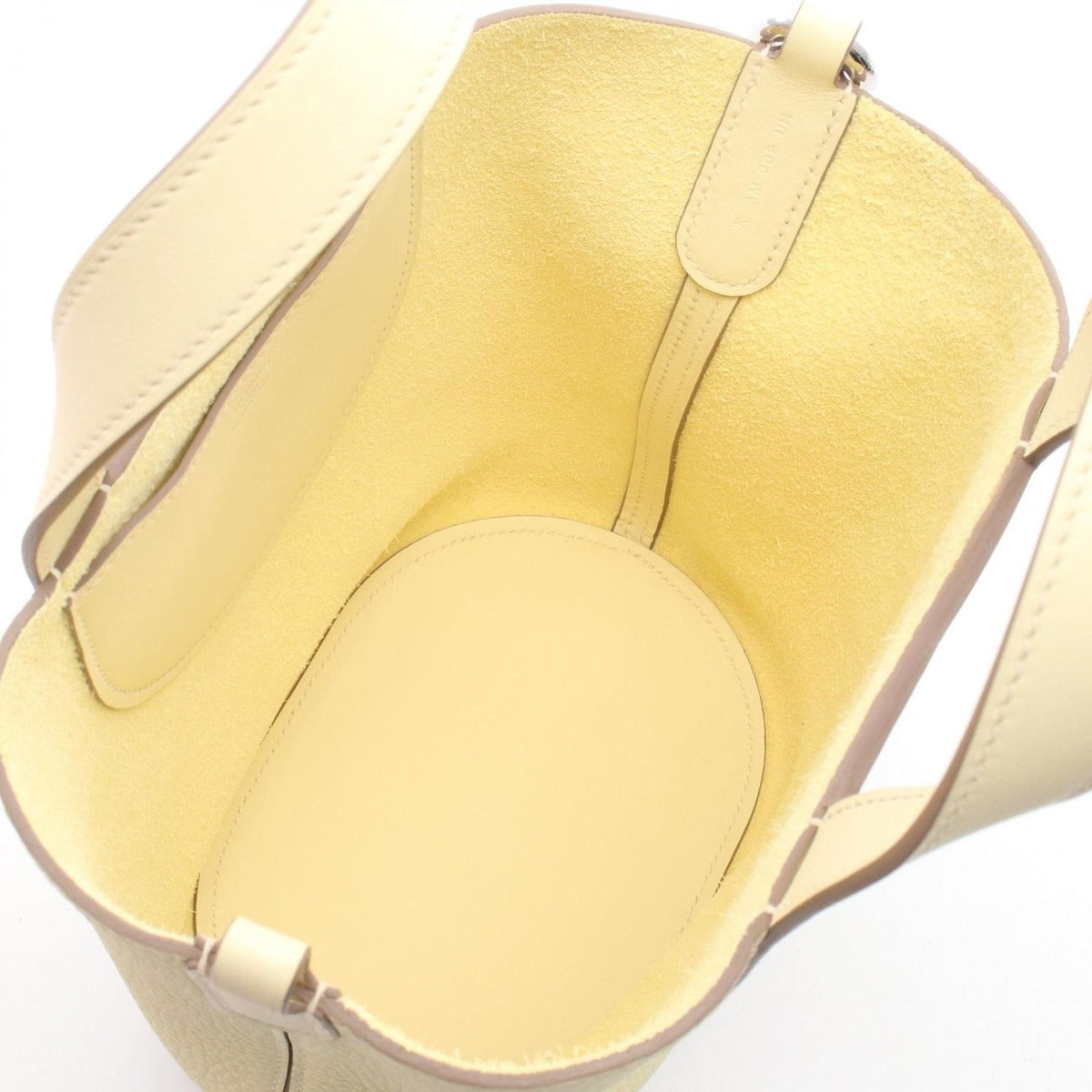 Hermes Handbag in the Loop 18 Jaune Poussin Leather Joanne Yellow — view 3