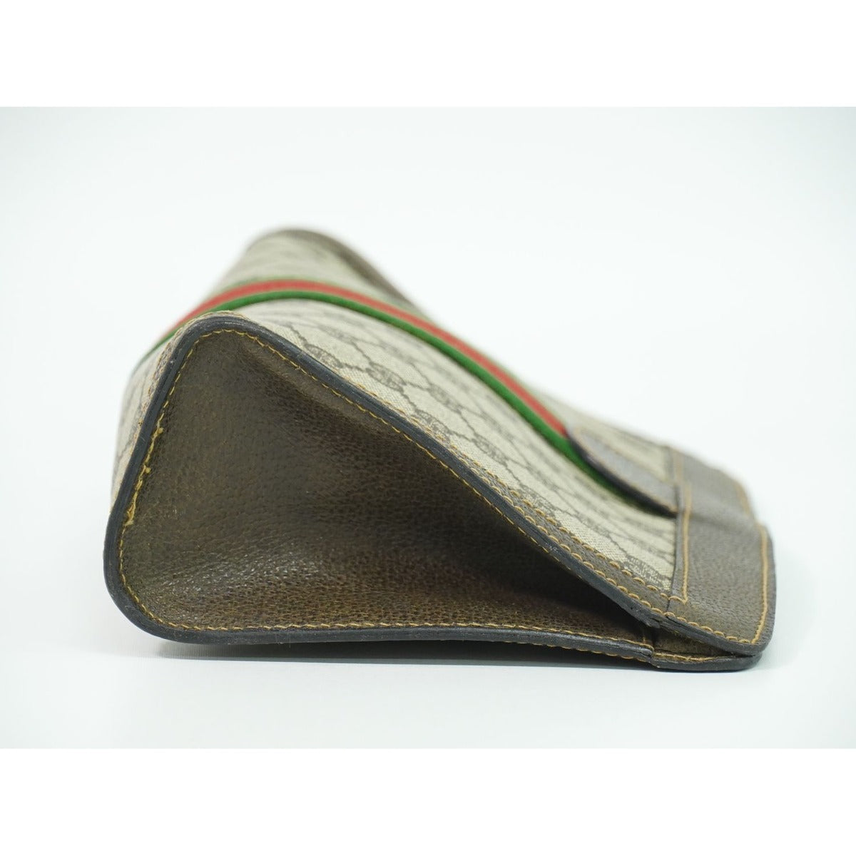 Gucci Vintage Sherry Line GG Supreme Clutch Beige — view 6