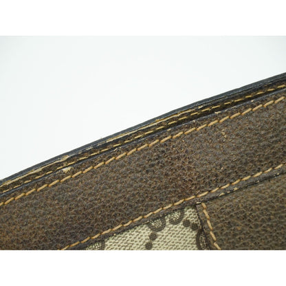 Gucci Vintage Sherry Line GG Supreme Clutch Beige — view 7