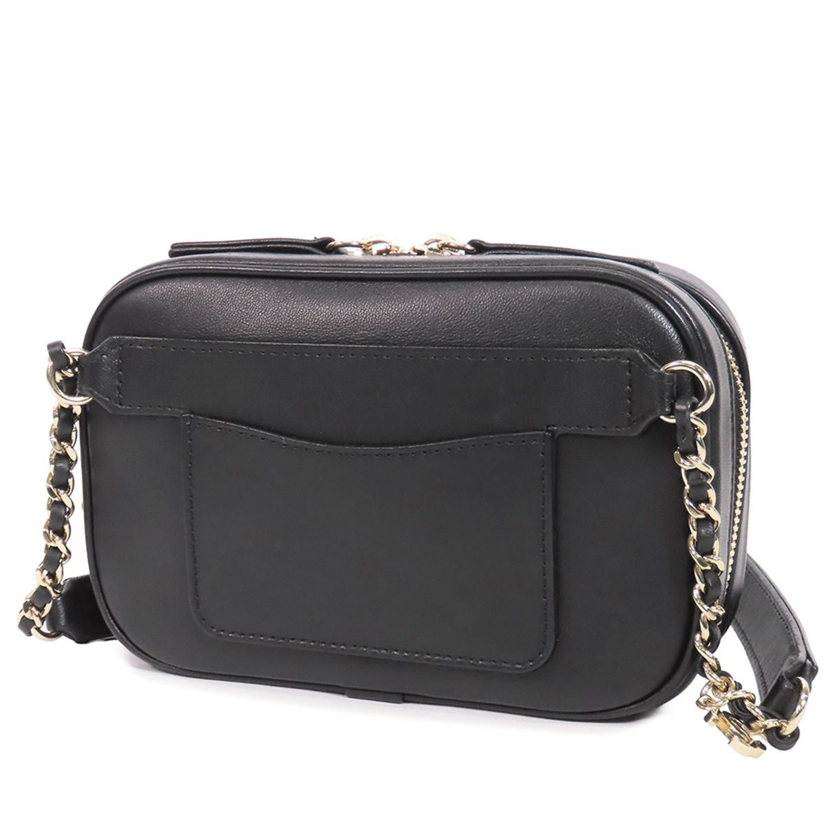 Chanel Chain Black Gold Lambskin Waist Pouch CC Logo Shoulder Bag — view 2