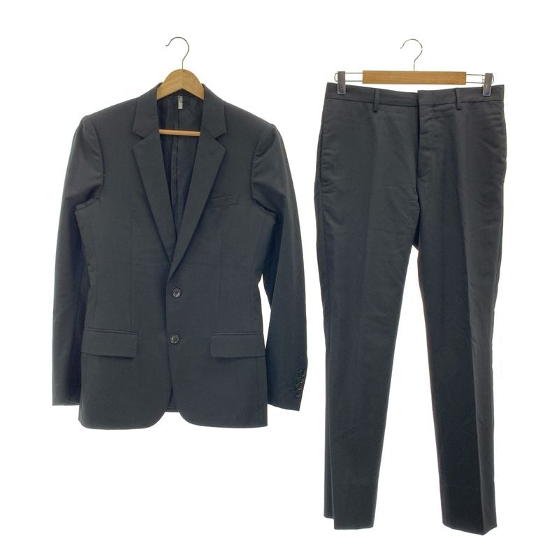 Dior Homme Set Suit 2 B Tailored Jacket Fully Lined Slacks Pants 44 Black