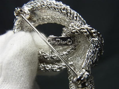 Christian Dior Christian Dior Pin Brooch Pin Badge Accessories Ladies Silver