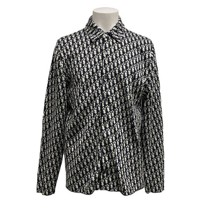 Dior/christian Dior Long Sleeve Shirt Size S Men's - Black X Ivory X Navy