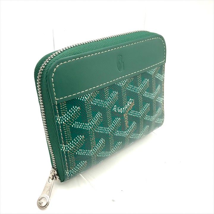 Goyard Matignon PM Mini Wallet Green