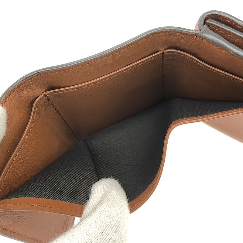 Fendi - Micro Tri-fold Wallet Leather Compact Wallet Purse - Brown - Women