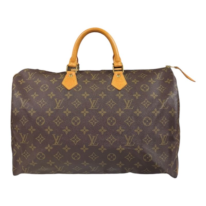 Louis Vuitton Speedy 40 Monogram Handbag Monogram Canvas M41522 Brown Women