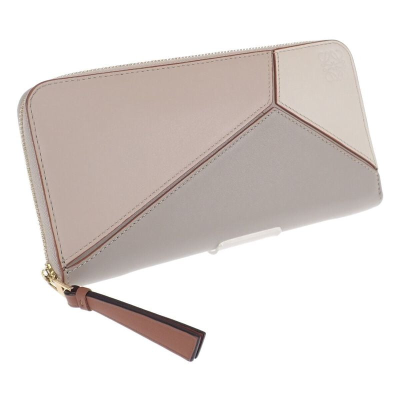 Loewe Puzzle Zip Around Long Wallet C510 T12 X13 Calfskin Ghost Soft