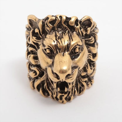 Gucci Michele Period Lion Head GP Ring 19