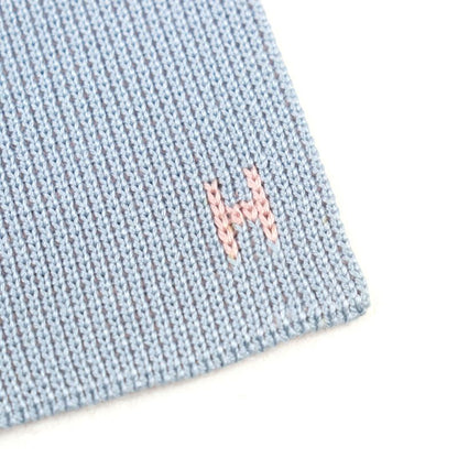 Hermes Cattle Tan Silk My Utah Silk H Motif Bicolor Reversible Knit Tie