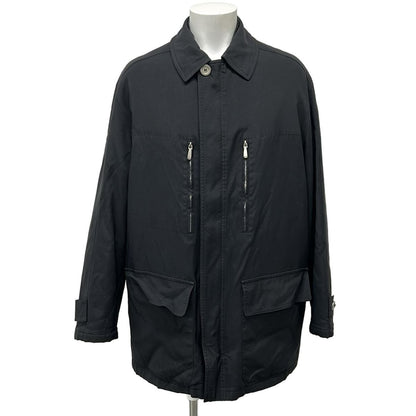 Hermes Jacket 50 XL Black Long Sleeve Zip Up Spring Autumn