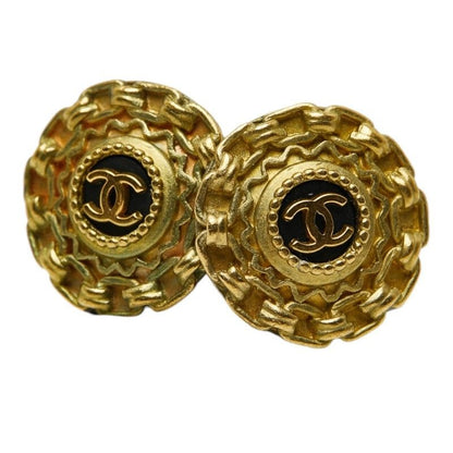 Chanel Vintage Coco Mark Gold Plated