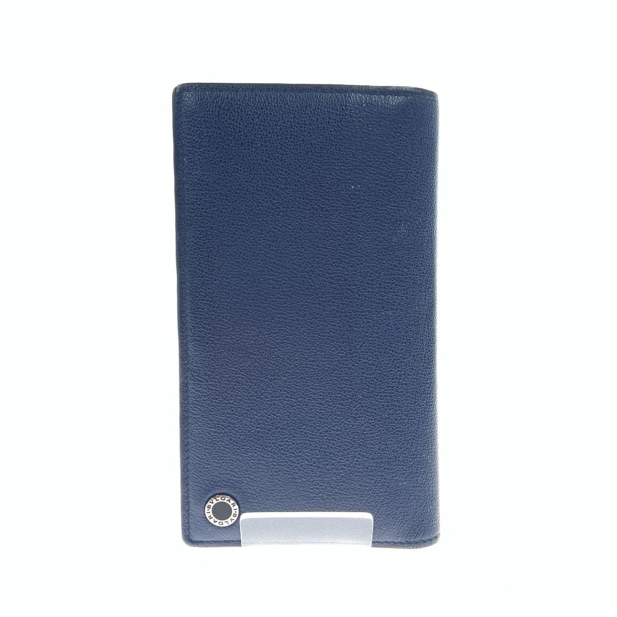 Bvlgari Leather Bifold Wallet Blue