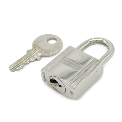 Hermes Cadena Padlock Key with Metal Silver