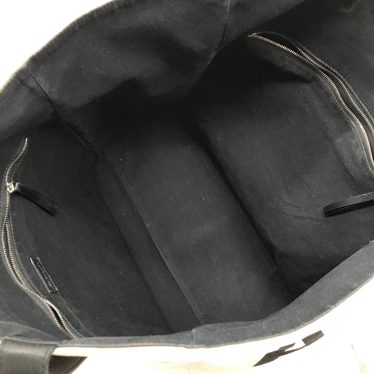 Balenciaga Logo Canvas Leather Big Tote Shoulder Bag White — view 7