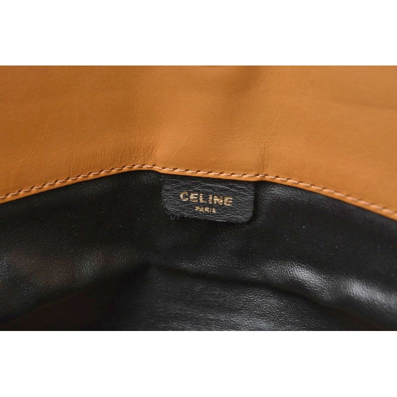 Celine Clutch Pouch Vintage Triomphe Black — view 8