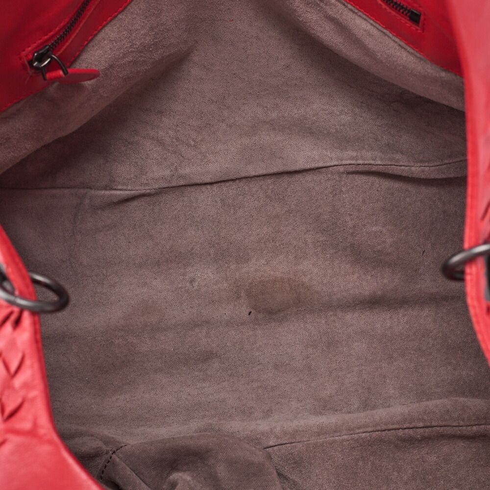 Bottega Veneta Shoulder Bag Tote Bag Intrecciato Lambskin Red Women's Bag Brand