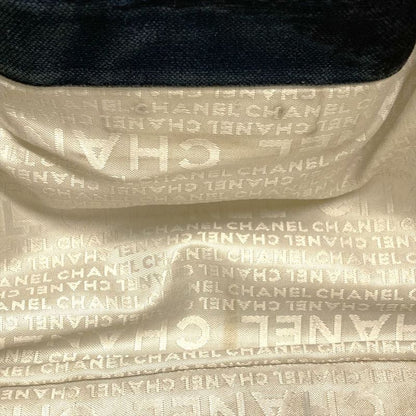 Chanel NO5 Coco Mark Choco Bar Handbag Canvas A28010 Navy Rope Handle Ladies