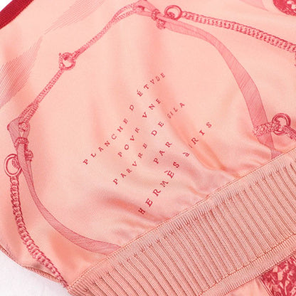 Hermes 22AW 2h2830dz Planche D Etvde Silk Scarf Ribbed Knit Long Skirt Pinkish