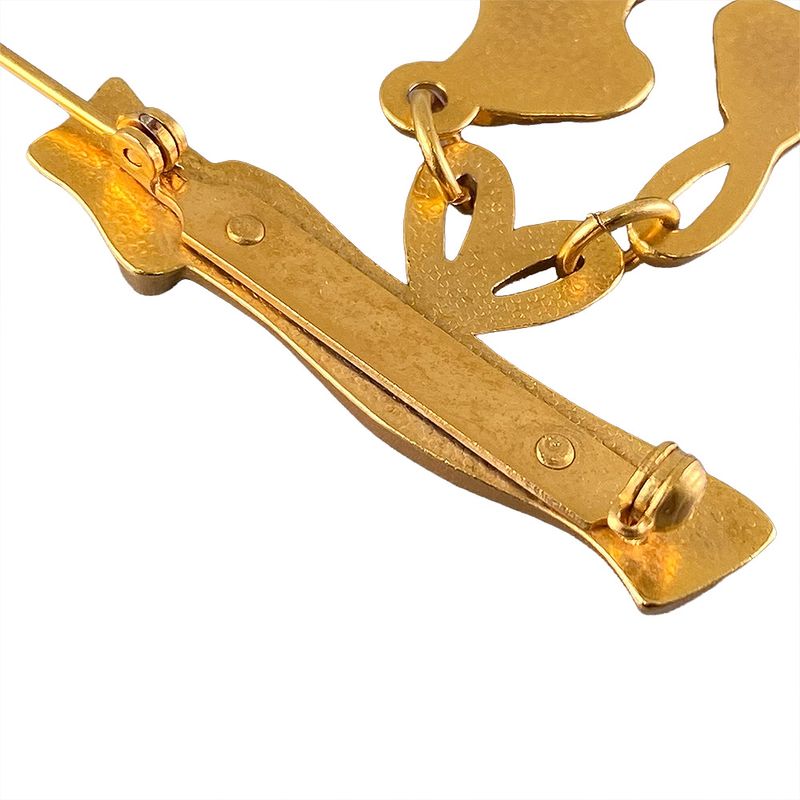 Hermes Skate Shoes Motif Brooch