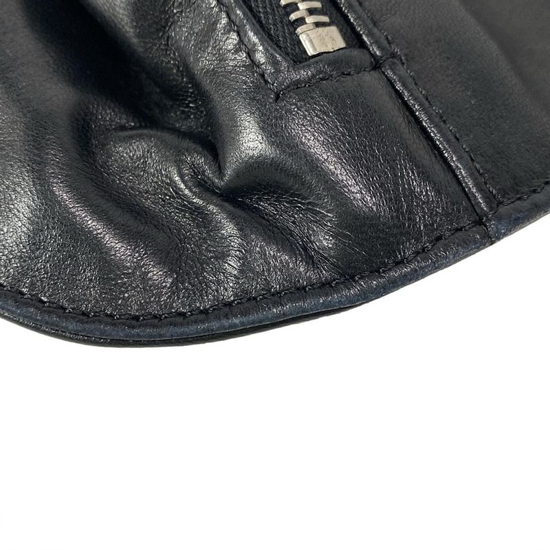 Chanel Shoulder Bag Jacket Black Silver Hardware / Coco Mark / Matelasse