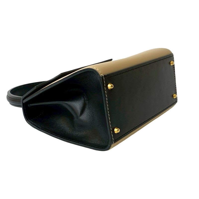 Celine Circle Logo Hardware Calf Leather 2-Way Handbag Shoulder