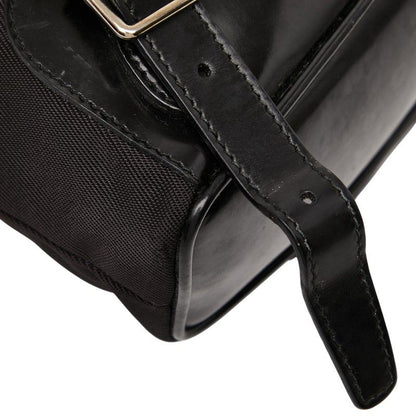 Gucci Bamboo Mini Backpack 00319980030 Black Nylon Leather Women's Gucci