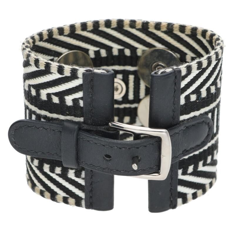 Hermes Collierd Chien Caval Canvas And Leather Bracelet Women