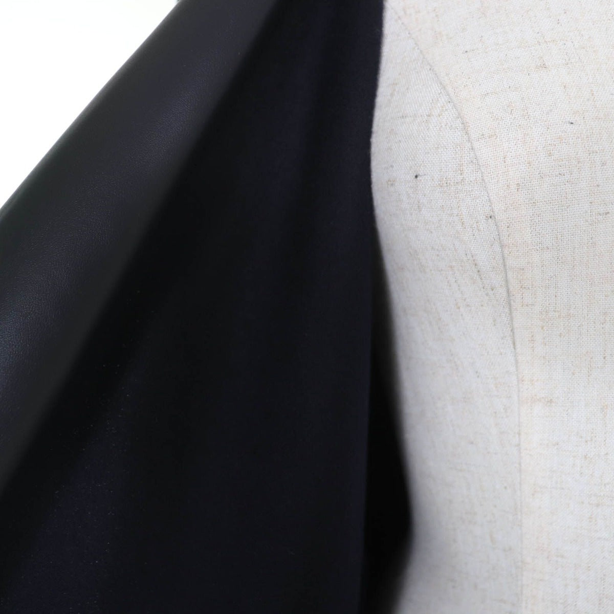 Hermes Cashmere Silk Soft Tilt Mix Coat Navy 38 with Hanger Garment — view 5