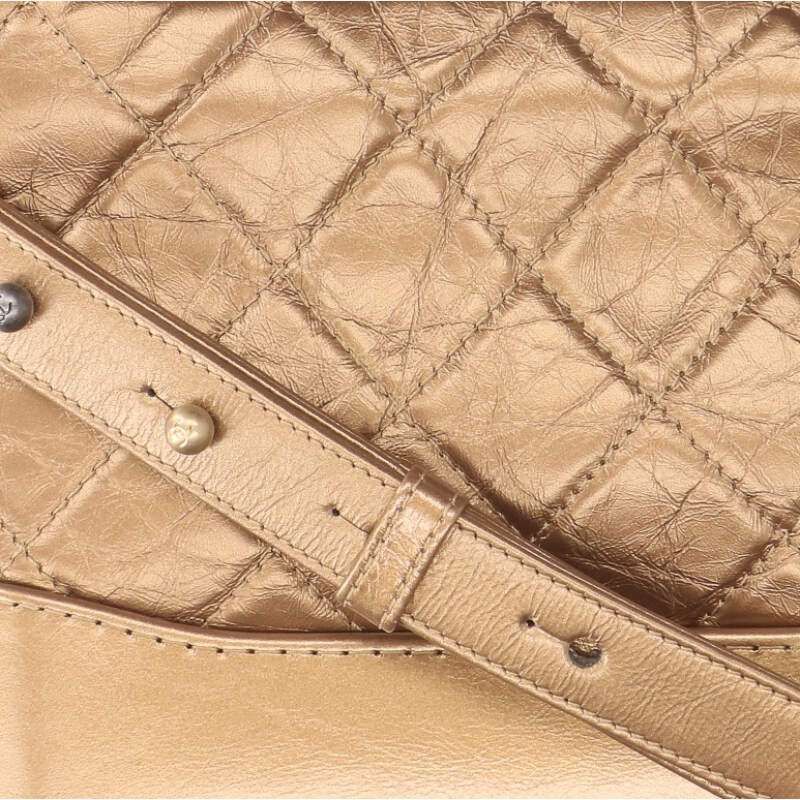 Chanel A91810 Gabrielle De Chanel Aged Calfskin Small Hobo Shoulder Bag Women