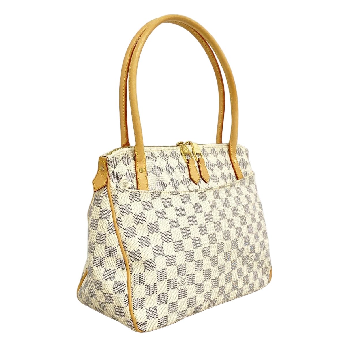 Louis Vuitton Tote Damier Azur Figheri PM White — view 2
