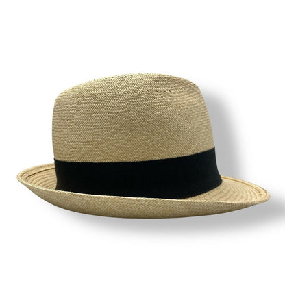 Chanel Hat Straw Coco Mark Ribbon Centerfold Size S1 bo-1 — view 5
