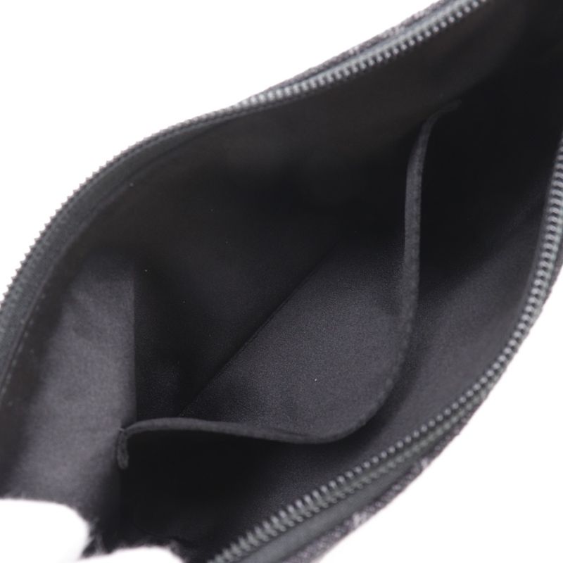 Gucci Horsebit Slim Small Shoulder GG 774719 Denim Black Women's Shoulder Bag