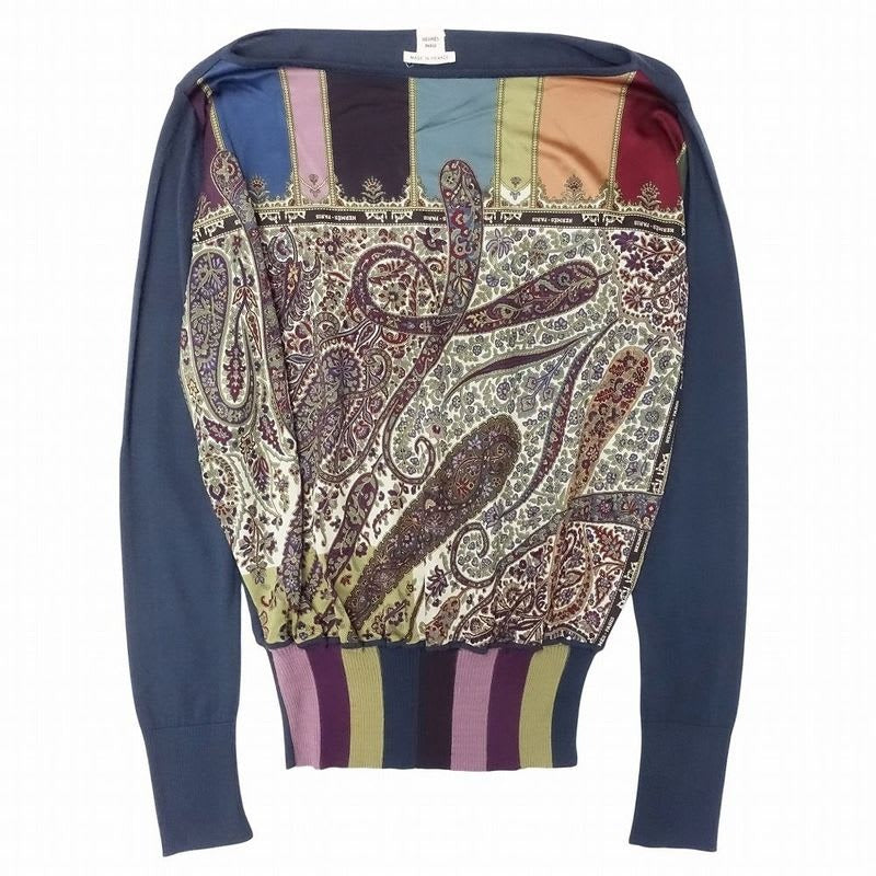 Hermes By Gaultier Period Cashmere Silk Knit Cut And Sewn 00S