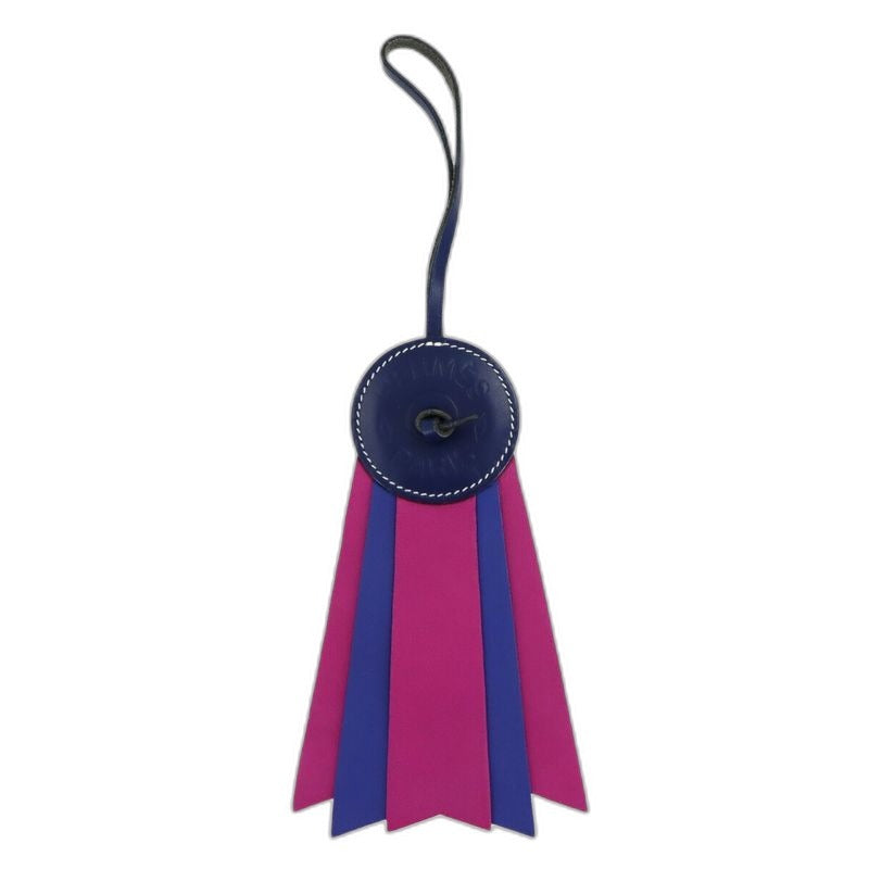 Hermes Paddock Flot Bag Charm Vache Hunter Agno Milo Blue
