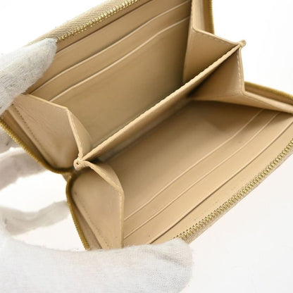 Celine Coin Case Coin Purse Compact Zip Beige 02ka960