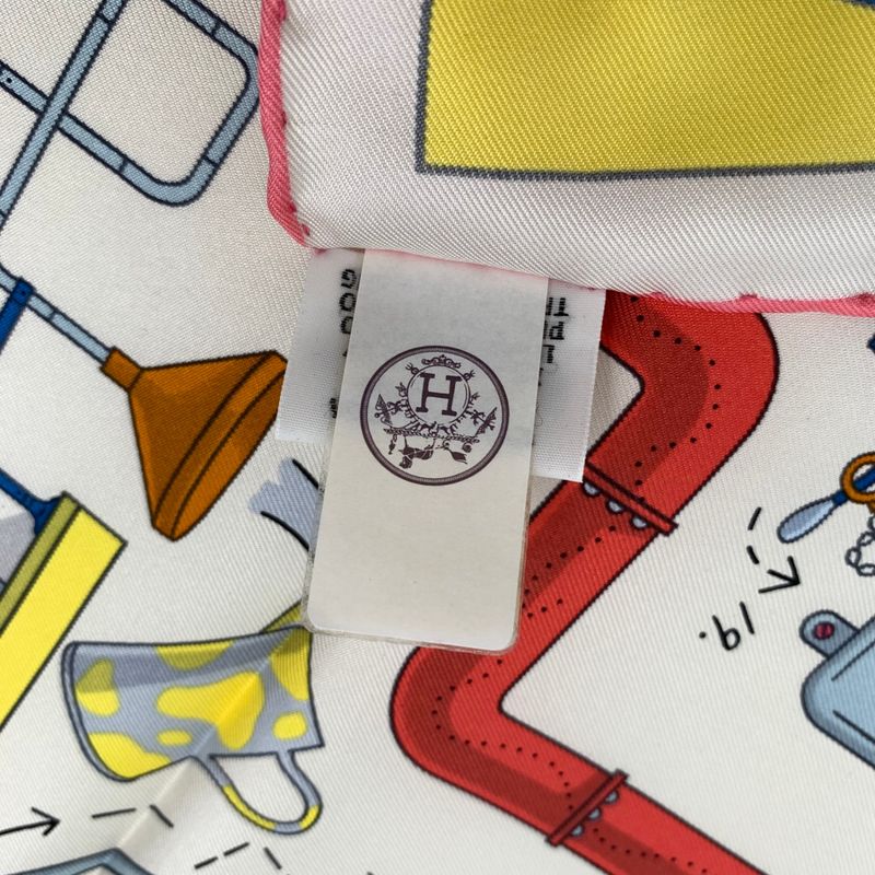 Hermes Scarf Carre 90 TEA FOR TWO TEA FOR TWO Silk Spring-summer 2023 Yellow X