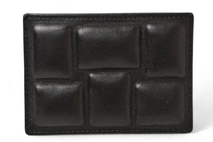 Bottega Veneta Card Case Business Card Holder Bottega Veneta Leather Black