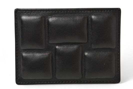Bottega Veneta Card Case Business Card Holder Bottega Veneta Leather Black