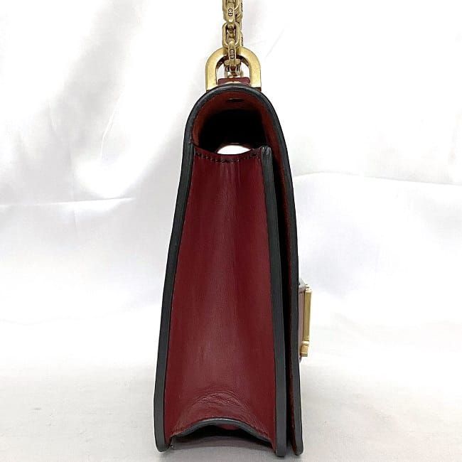 Christian Dior Chain Shoulder Bag F21215 Red