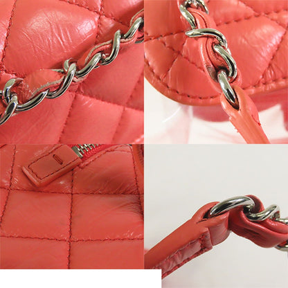 Chanel Clear Backpack Pink Silver Leather Vinyl 25 Vanity — view 8