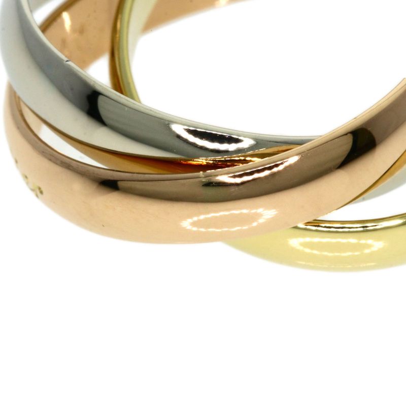 Cartier Trinity #48 Ring 18K Yellow Gold 18K White Gold 18K Pink Gold Ladies