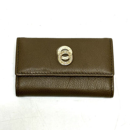 Bvlgari Bulgari Key Case Double Ring 6-ring Leather Brown