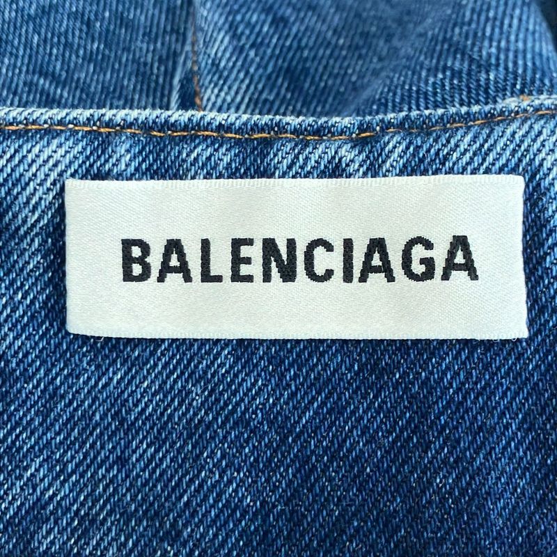 Balenciaga 19ss Denim Skirt 572190 Tcw03 Indigo 38