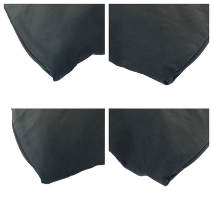 Prada Tessuto Triangle Logo Plate Black Silver Hardware Nylon Crossbody