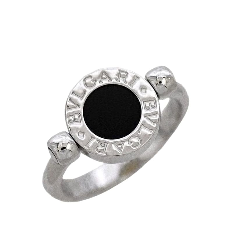 Bvlgari Flip Ring White Gold Black