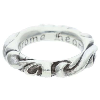 Chrome Hearts Scrl Band Scroll Silver Ring