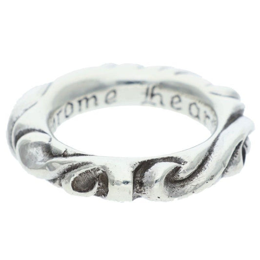 Chrome Hearts Scrl Band Scroll Silver Ring