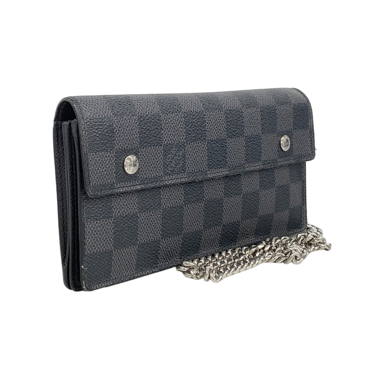 Louis Vuitton Wallet Damier Graphite Portefeuille Accordion Black Gray — view 2