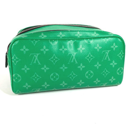 Louis Vuitton Second Bag Dop Kit M31013 Taiga Leather Cactus Green
