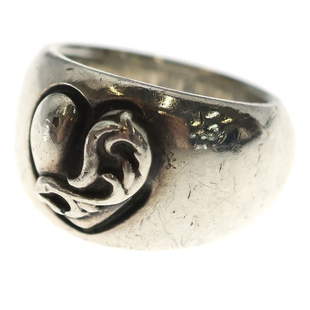 Chrome Hearts Heart in Band Silver Ring